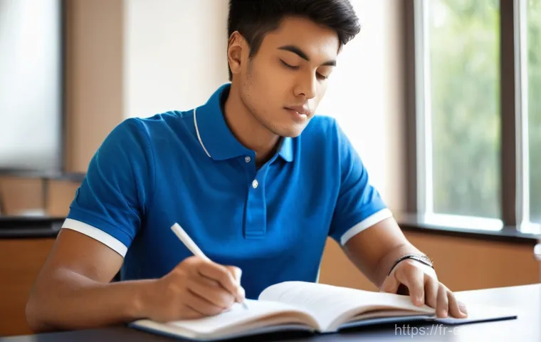 TOEFL Speaking 시간 관리 비법 - **Prompt:** A determined female student (mid-20s) speaks confidently into a professional-looking hea...