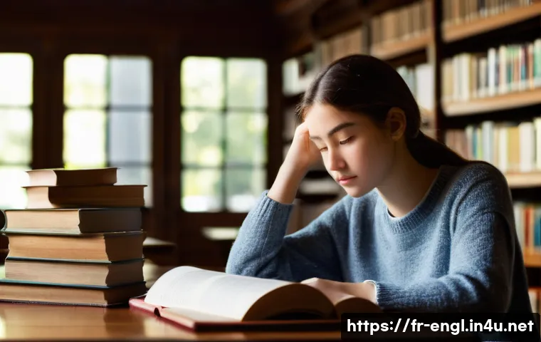 TOEFL Writing 논리 구성 방법 - **Prompt:** A young university student, approximately 20 years old, sitting at a wooden desk in a su...